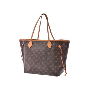 Louis Vuitton Neverfull brown bag leather tote Monogram